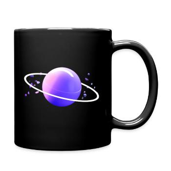 Weltall Universum Orbit Astronaut Planet space - Tasse einfarbig - Schwarz - Rechts