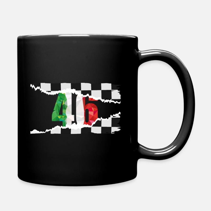 Moto, 46, Racing, Sport automobile - Mug uni - noir