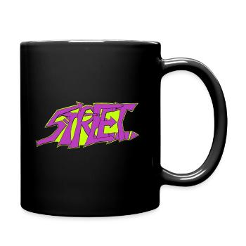 Street Graffiti - Tasse einfarbig - Schwarz - Rechts