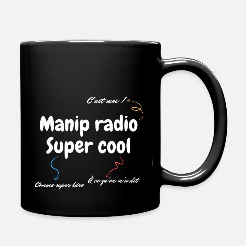 Manip radio super cool - Mug uni - noir