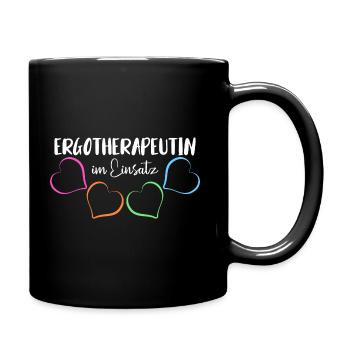 ERGOTHERAPEUTIN ERGOTHERAPIE - Tasse einfarbig - Schwarz - Rechts