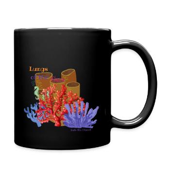Récifs coralliens, Lungs of the Sea - Safe the Planet - Mug uni - noir - Droite