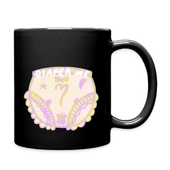 Diaper me - Tasse einfarbig - Schwarz - Rechts