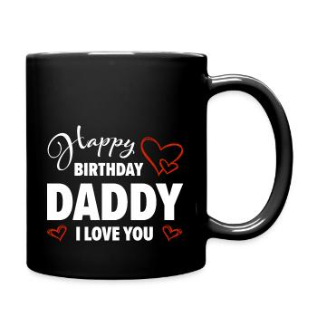 Joyeux anniversaire Papa T’aime Bébé Cadeau - Mug uni - noir - Droite