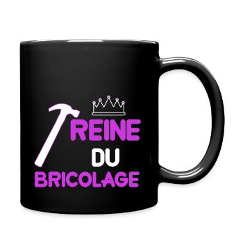 Reine du bricolage cadeau femme bricolage - Mug uni - noir - Droite