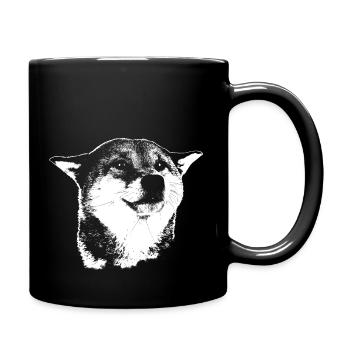 shiba inu - Full Colour Mug - black - Right