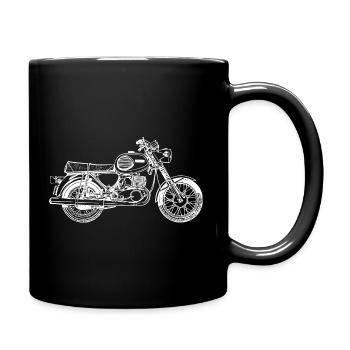 MZ TS 250/1 - Ostalgie - Tasse einfarbig - Schwarz - Rechts
