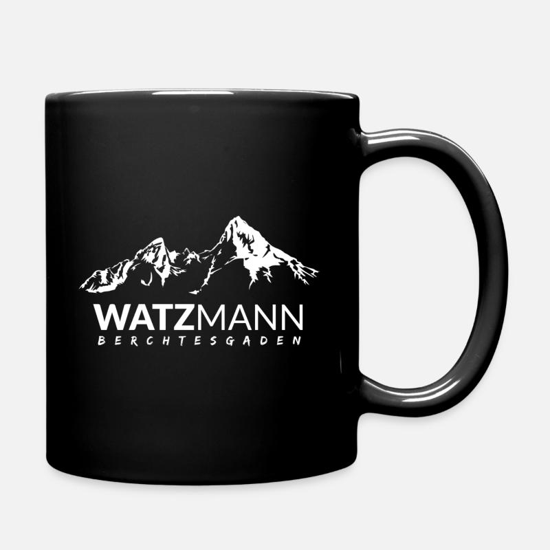 Watzmann Berg Berchtesgaden Alpen Damen Herren - Tasse einfarbig - Schwarz