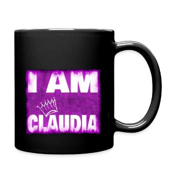 Nom du roi Claudia - Mug uni - noir - Droite