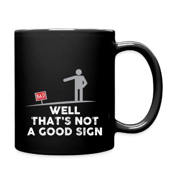 conception de texte drôle pour un amoureux du texte drôle - Mug uni - noir - Droite