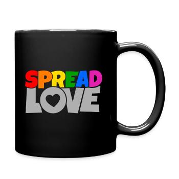 Chemise Cool Spread Love Anti War Design - Mug uni - noir - Droite