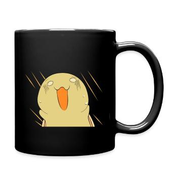 Sanmah Schildkröte erschrocken - Tasse einfarbig - Schwarz - Rechts