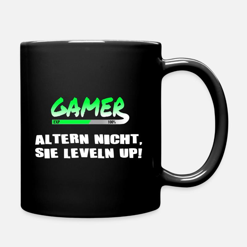 GAMER alter nicht sie leveln up - Tasse einfarbig - Schwarz
