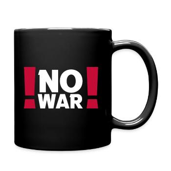 No War Peace Peace World Peace Ukraine - Full Colour Mug - black - Right