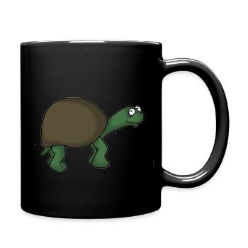 Tortue 2 - Mug uni - noir - Droite