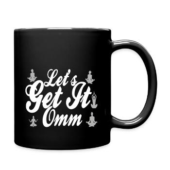 Lets Get It Om - Full Colour Mug - black - Right