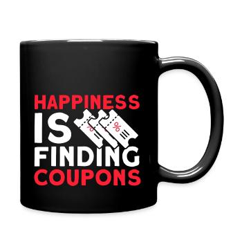 Coupon Shopper Discount Couponer Discount Sale - Full Colour Mug - black - Right