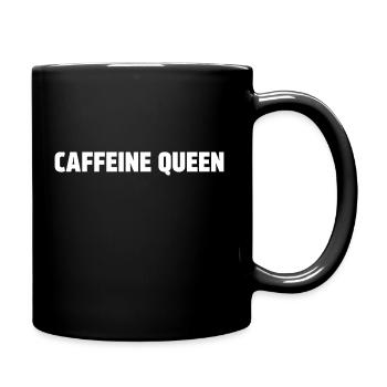 Reine de la caféine - Mug uni - noir - Droite