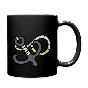 Anker / Seemann - Tasse einfarbig - Schwarz - Rechts