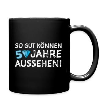 50. Geburtstag Witze Glückwunsch Gratulieren - Tasse einfarbig - Schwarz - Rechts