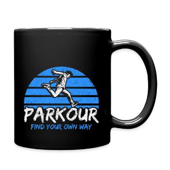 Parkour Find your own way - Full Colour Mug - black - Right