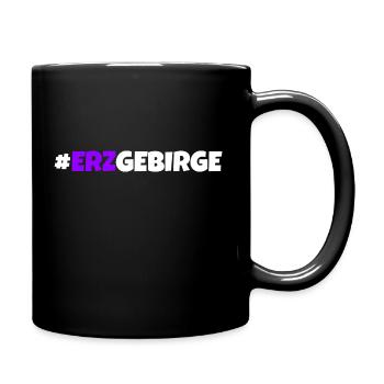 Erzgebirge meine Heimat - Tasse einfarbig - Schwarz - Rechts
