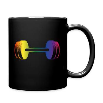 Pride Month Gay Pride Gym Fitness Workout Shirt - Tasse einfarbig - Schwarz - Rechts