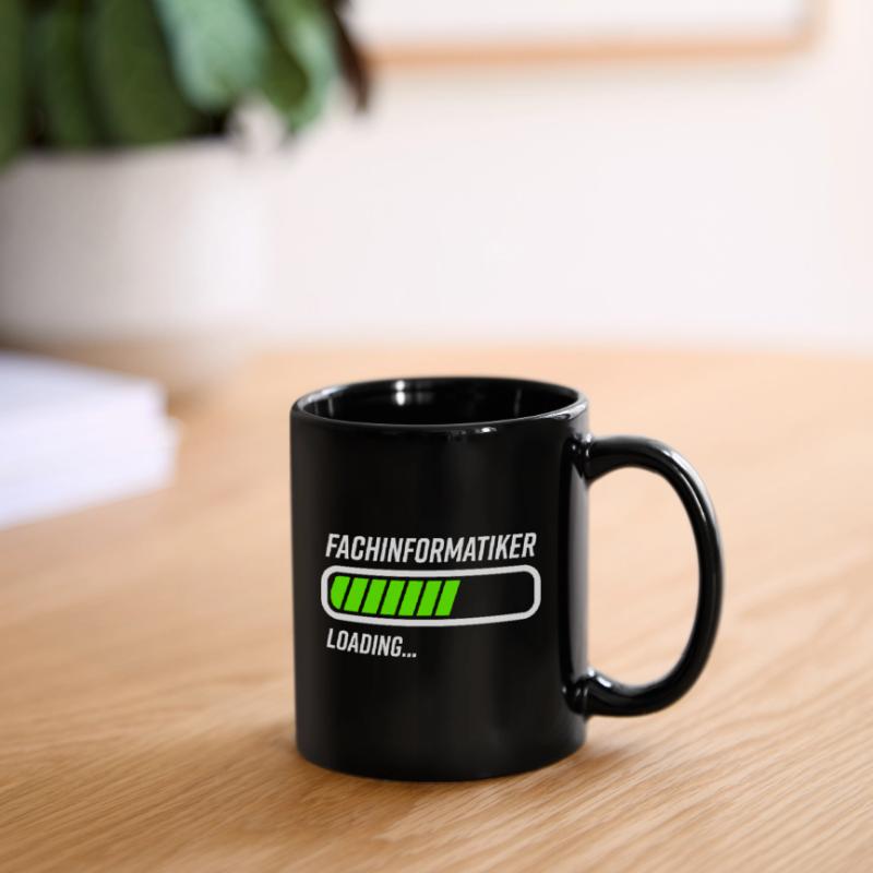 Fachinformatiker Beruf Loading Ladebalken Geschenk Tasse einfarbig