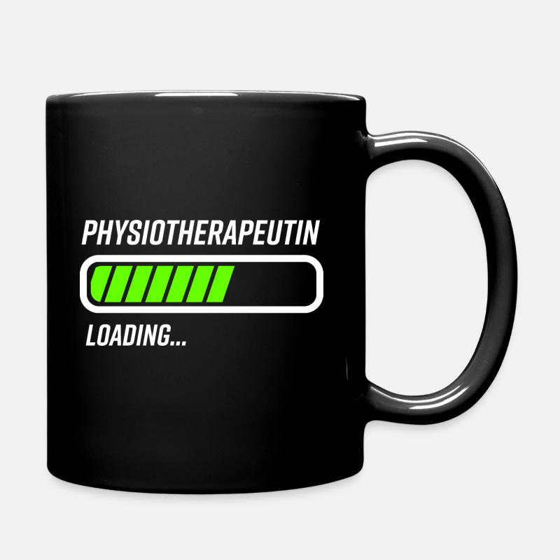 Physiotherapeutin Loading Ladebalken Geschenkideen - Tasse einfarbig - Schwarz