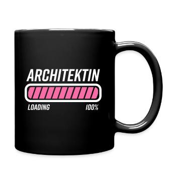 Architektin Architektur Studium Geschenk - Tasse einfarbig - Schwarz - Rechts