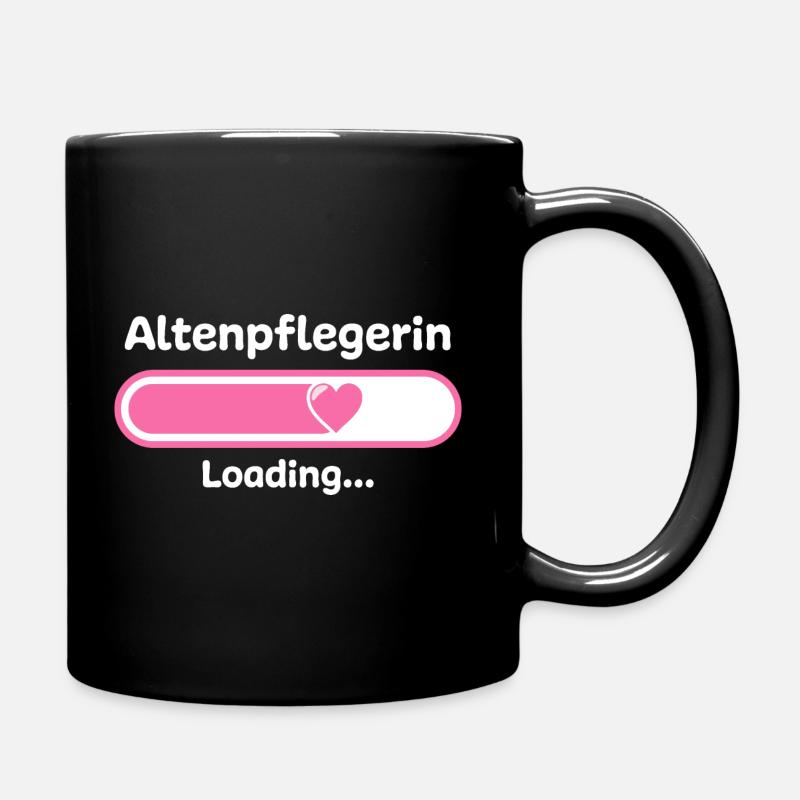 Altenpflegerin Krankenpfleger Geschenkidee - Tasse einfarbig - Schwarz
