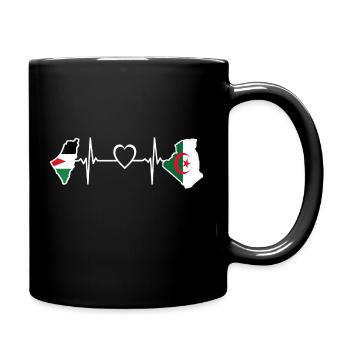 palestine algerie - Mug uni - noir - Droite