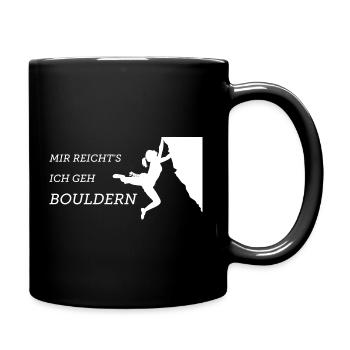 Boulderer - Ich geh Bouldern - Tasse einfarbig - Schwarz - Rechts