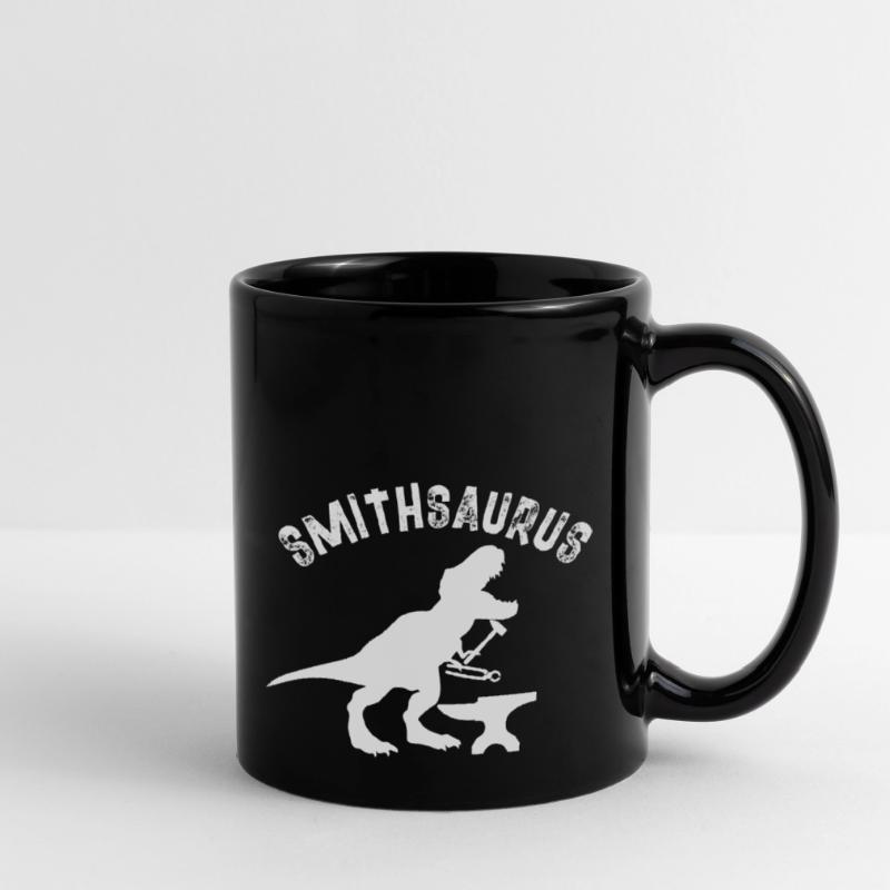 smithsaurus Design for a blacksmith or forge lover Tasse einfarbig