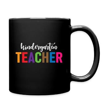 Kindergärtner - Tasse einfarbig - Schwarz - Rechts