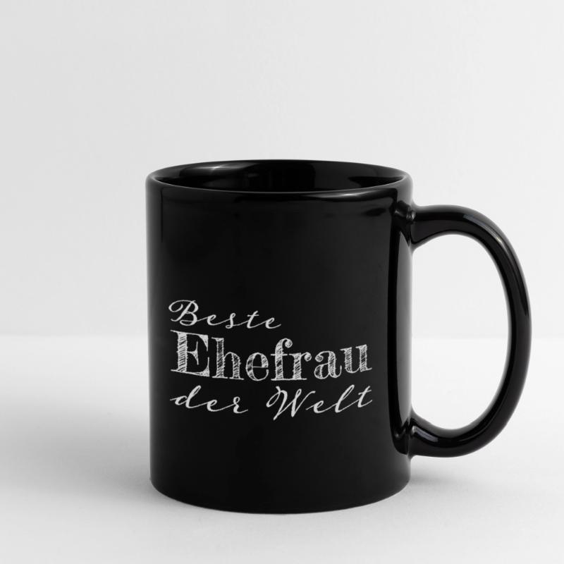 Ehefrau Ehemann Ehepaar Geschenk Tasse einfarbig