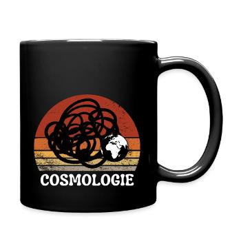 COSMOLOGIE PLANETE TERRE VINTAGE RÉTRO SUNSET - Mug uni - noir - Droite