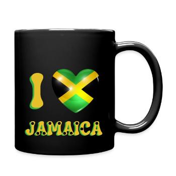 I love Jamaica - Full Colour Mug - black - Right