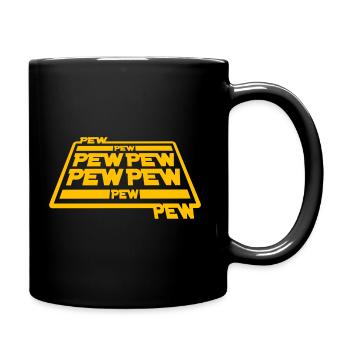 Pew pew pew | dream Artworks - Tasse einfarbig - Schwarz - Rechts