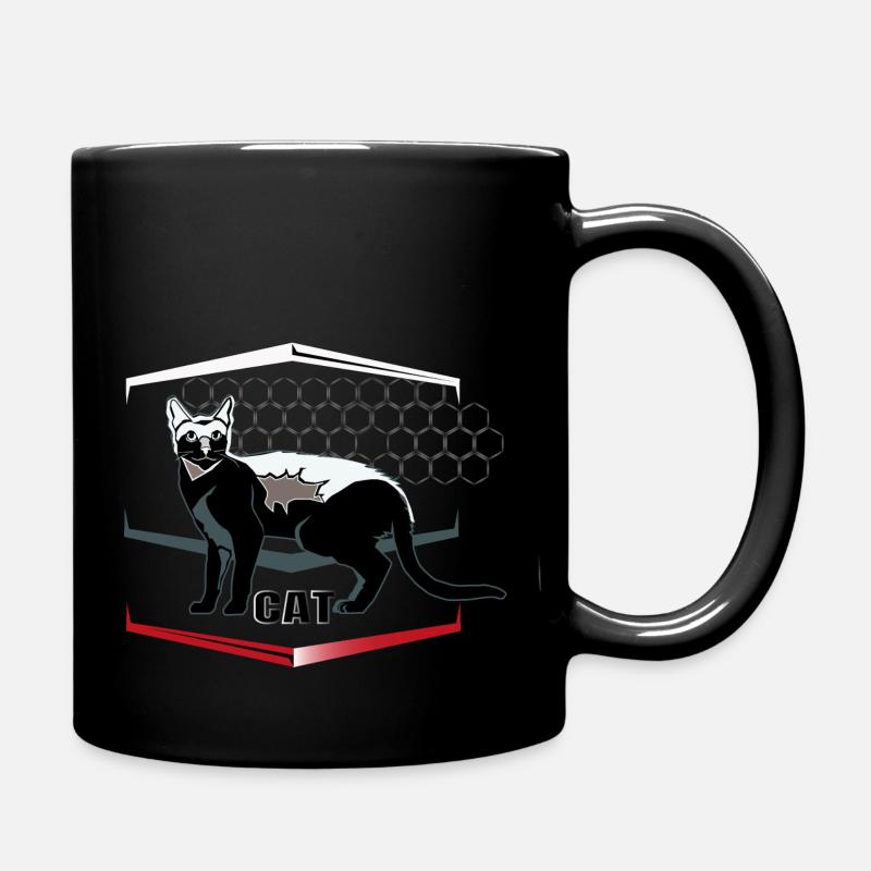 Pet / Haustier Platz 2 Katze / Cat schmuse Tiger - Tasse einfarbig - Schwarz