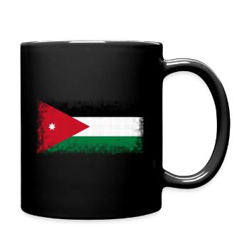 Jordanien - Tasse einfarbig - Schwarz - Rechts