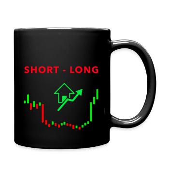 SHORT - LONG - AKTIEN - Tasse einfarbig - Schwarz - Rechts