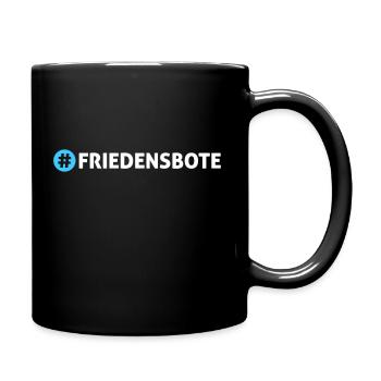 Friedensbote - Tasse einfarbig - Schwarz - Rechts