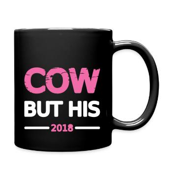 Zicke Pärchen 2018 Frau Design Motiv Grunge Vector - Tasse einfarbig - Schwarz - Rechts