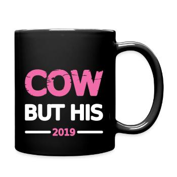Zicke Pärchen 2019 Frau Design Motiv Grunge Vector - Tasse einfarbig - Schwarz - Rechts