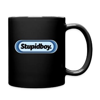 Stupid Boy Pill/Lozenge in Cold Colours - Full Colour Mug - black - Right