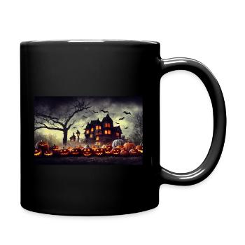 Halloween Landscape - Full Colour Mug - black - Right