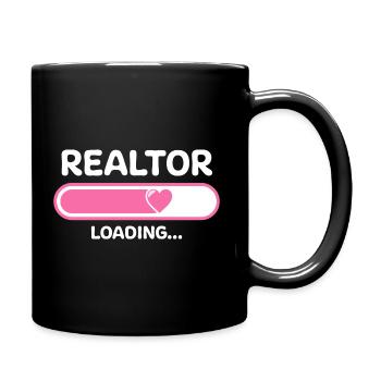 Real Estate Agent Loading Bar - Full Colour Mug - black - Right