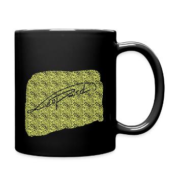 leopard - Tasse einfarbig - Schwarz - Rechts