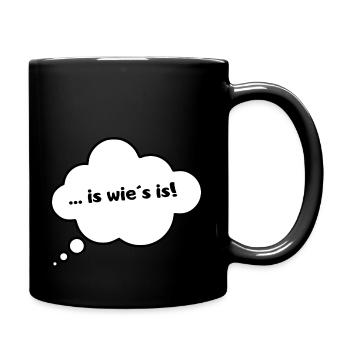 is wie s is Blase 3 - Tasse einfarbig - Schwarz - Rechts